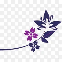 手绘花卉婚纱贺卡