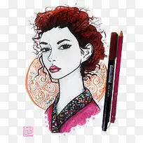 美女人物头象