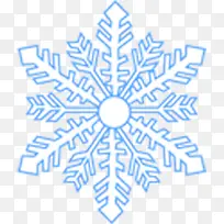 蓝色雪花镂空圣诞