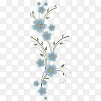 蓝色的花