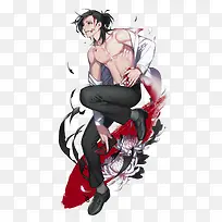 白衣受伤男子立绘