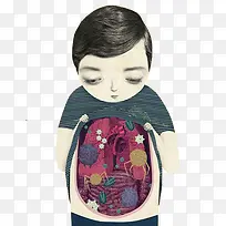 男子与肚子里的病菌世界