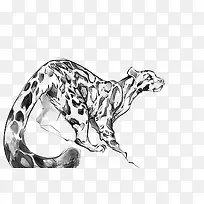 手绘豹子