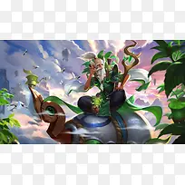 动漫人物白发爷爷