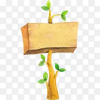 手绘植物信箱