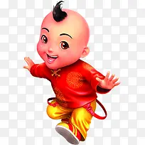 可爱俏皮新年儿童