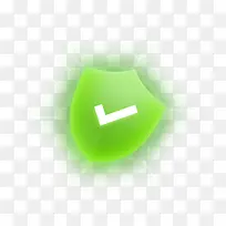 荧光绿安全保障对勾