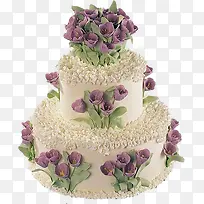 紫花生日蛋糕