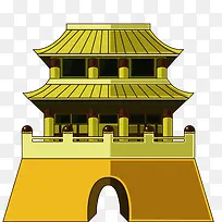 卡通中国建筑