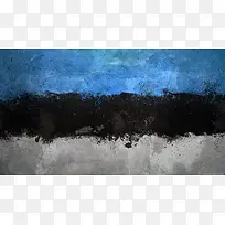 水彩蓝黑灰色壁纸