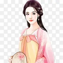 古风古装女子手绘