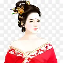 免抠古代漂亮女子