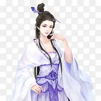 彩绘立绘妖姬美女女子