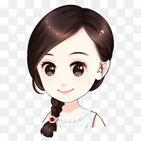 可爱女孩Q图