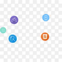 创意手绘扁平小图标数据