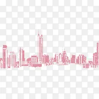 手绘城市美景图片