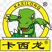 卡西龙黄色可爱卡通标志