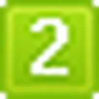 绿色的数字键2 icon