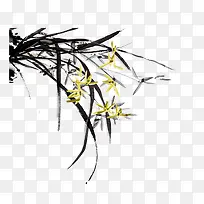 油墨画水彩手绘画
