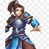 蓝色铠甲少年动漫卡通