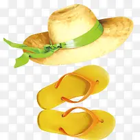 夏日帽子拖鞋