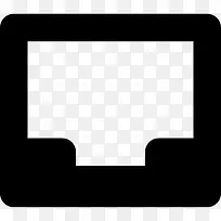 空的收件箱图标