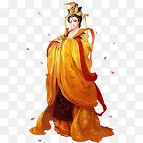 威严的女帝古风手绘
