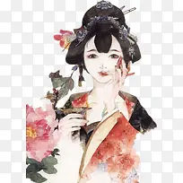 古典复古美女图片