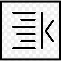左对齐图标