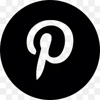 Pinterest标志按钮图标