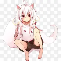 卡通立绘兔女女孩