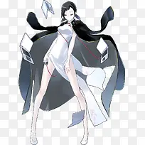 菅野史立绘动漫旗袍美女