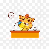 熬夜加班的花豹