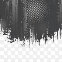 水墨底纹 黑色水墨