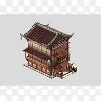 酒楼古代建筑喜庆