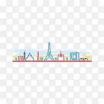 矢量线条城市