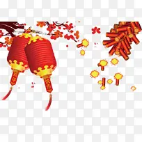 元宵、春节节日元素