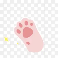 粉色猫咪肉垫免抠图png