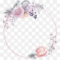 手绘花圈花边