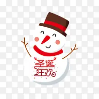 圣诞节圣诞狂欢雪人星星