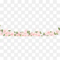粉色桃花边框