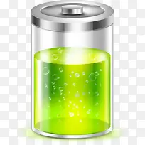 绿色电池节能环保电量充电海报素材背景图片
