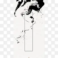 背景墨迹散开