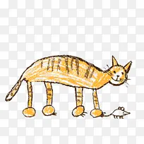 儿童手绘小猫