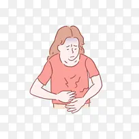 医疗健康女性肚子疼
