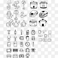 家具电器矢量图