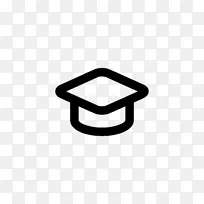 学士帽的图标