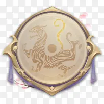 中国风 游戏ui 虎 盘 元素 png