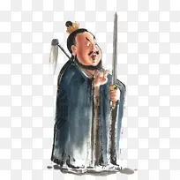 手绘卡通水浒英雄公孙胜