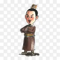 手绘卡通水浒英雄柴进